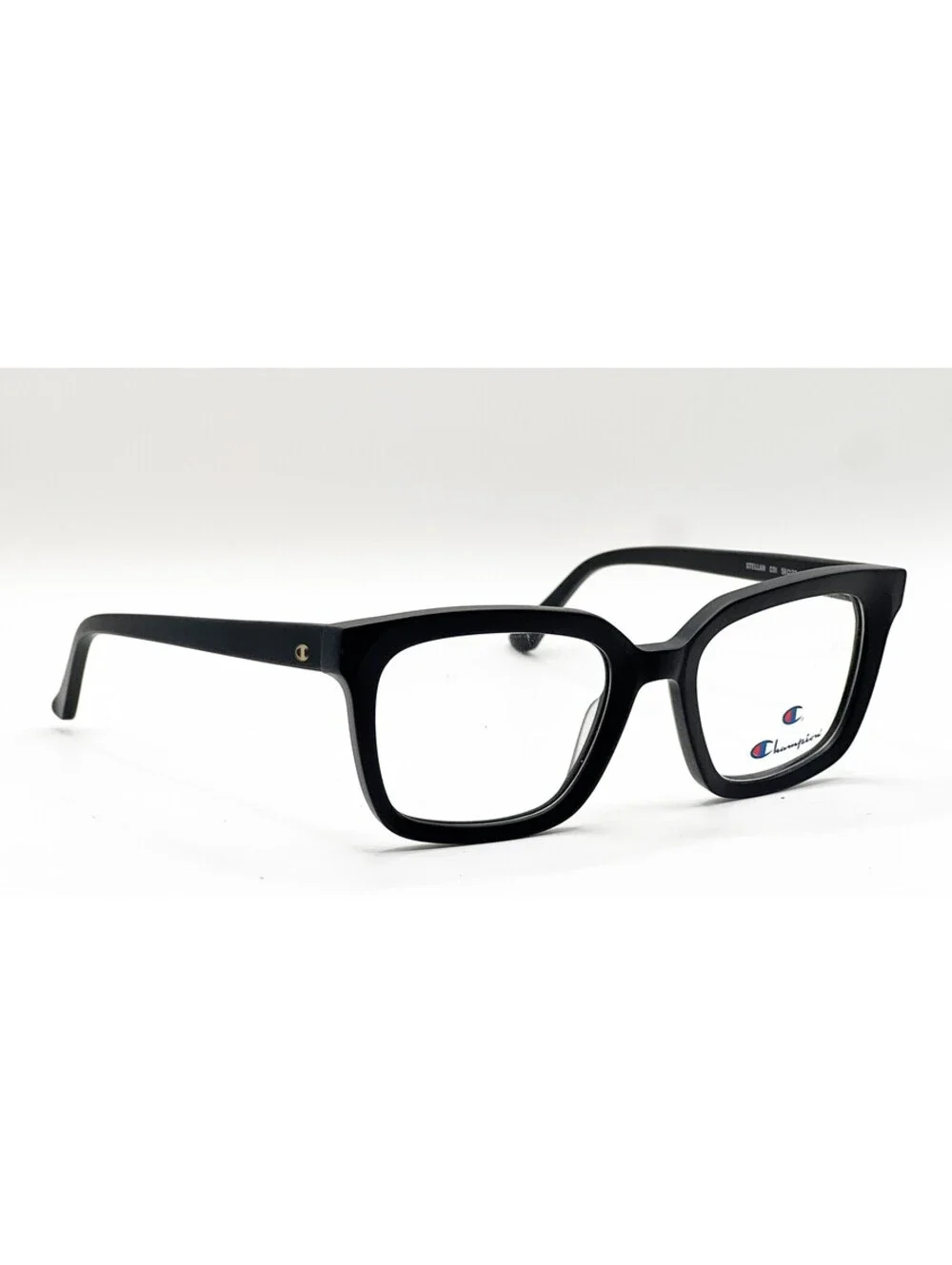 Champion Stellan C01 Black Rectangle Authentic Eyeglass Frames 56-22-150